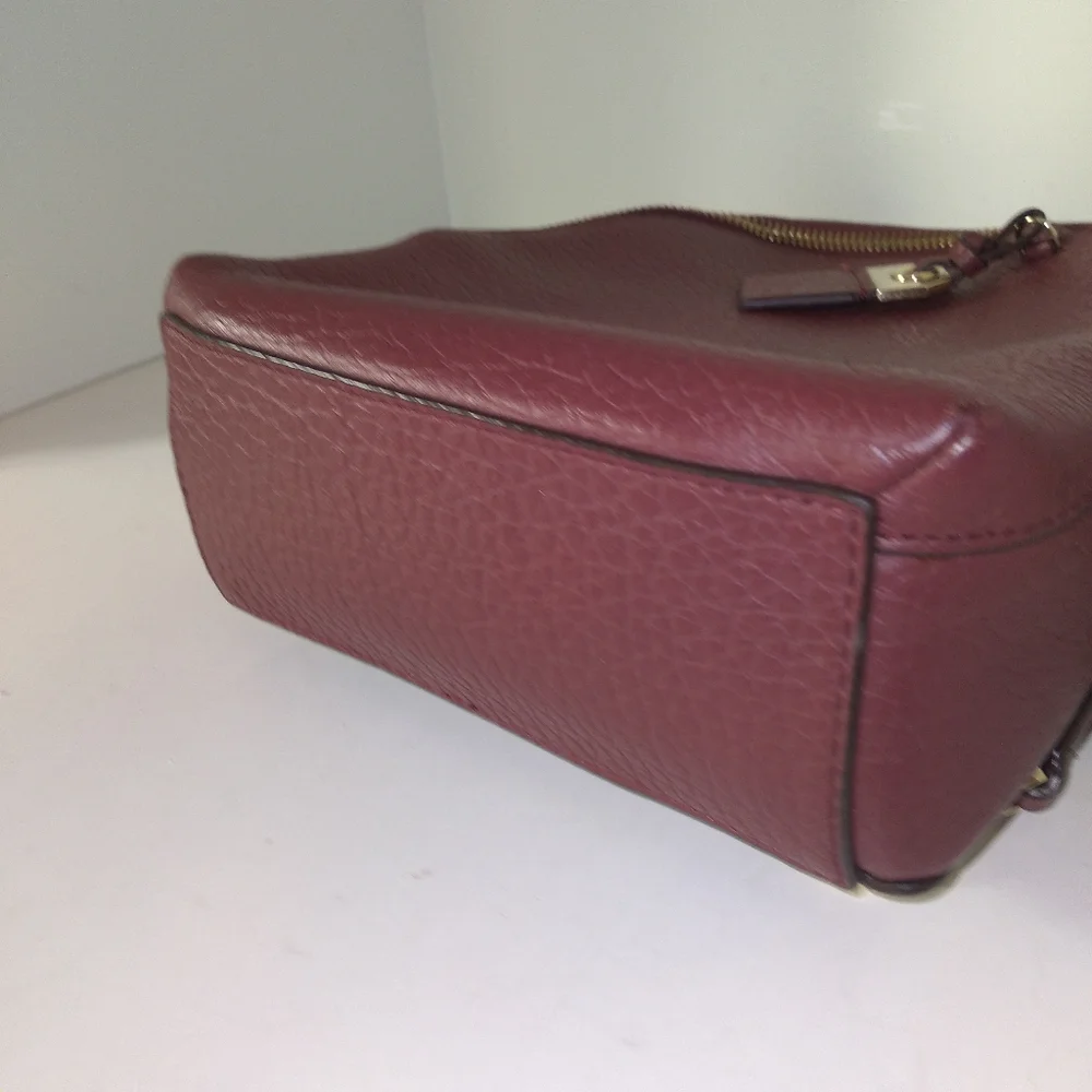 Authentic Kate Spade New York Burgundy Leather Mini Caden Carter Backpack